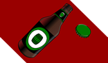 Beer Bottle and Bottle Cap
