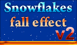Snowflakes fall effect V2