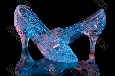 Two crystal shoes