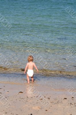 on the beach