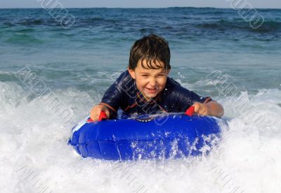  Boy surfing