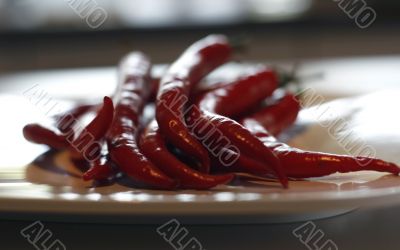 hot red chillies