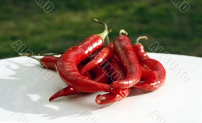 hot red chillies