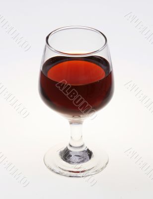 Small glass with a drink