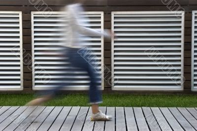 Woman walking