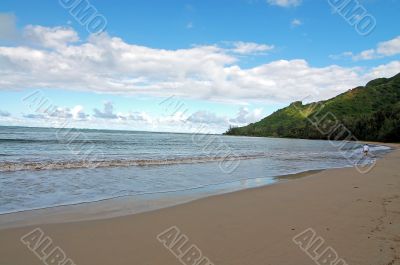 Alone at a beach