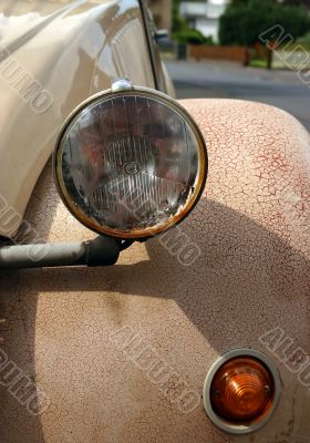 Vintage car closeup