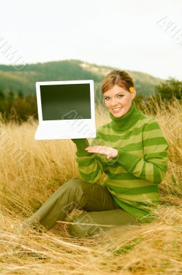 Woman Mountains Outdoors