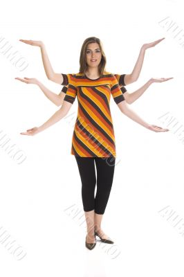 Six arms woman