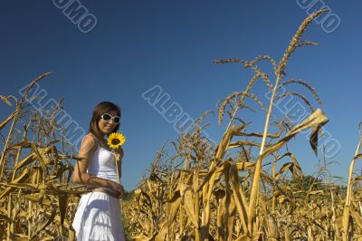 Sunflower woman