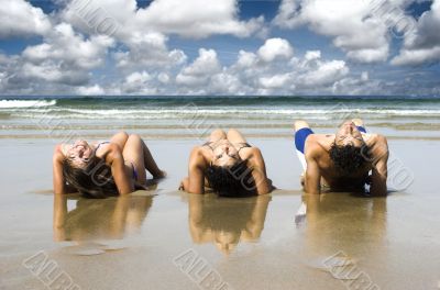 Friends on the beach