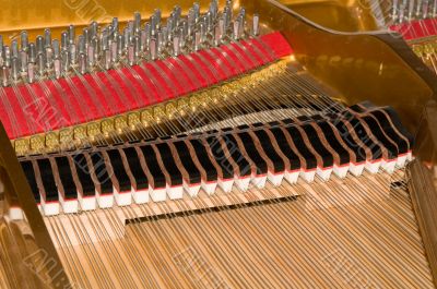 Inside Baby Grand Piano