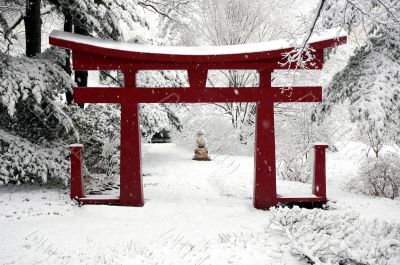 Winter Chinese Garden