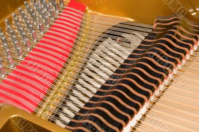 Inside Baby Grand Piano