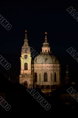 Church of St Nikolas at night