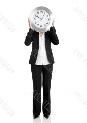 Clock woman