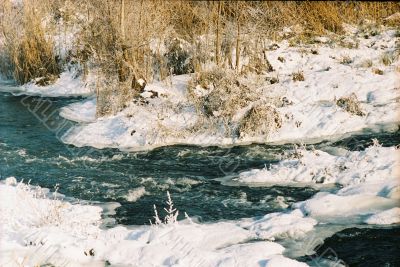 The winter river