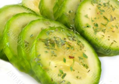 Cucumber slices