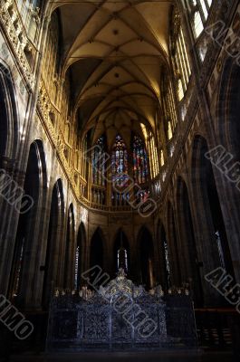 middle aisle od St Vitus cathedral