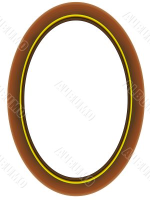 Wooden oval framework