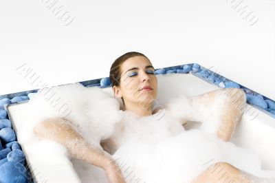 Luxurious bubble bath