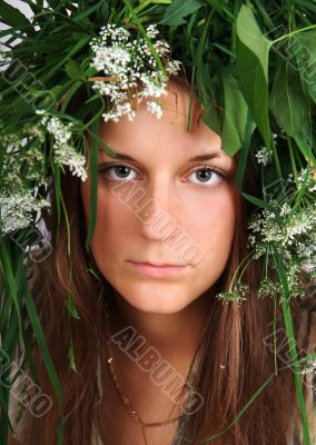 Girl with crown