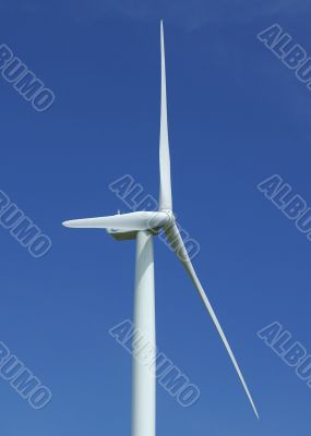 close up of a windturbine