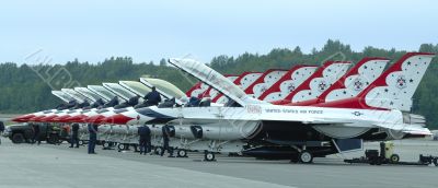 Thunderbirds on tarmac