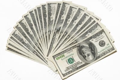 US dollars background