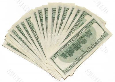 US dollars background