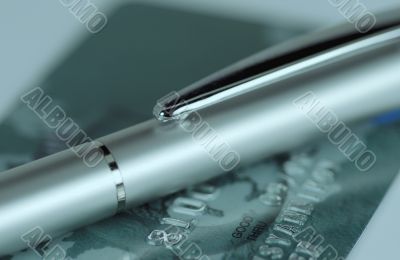 Pen and credit card