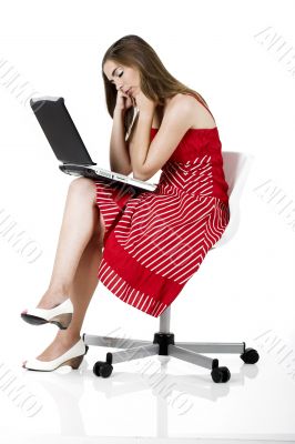 Laptop woman