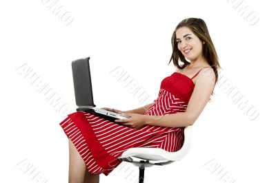 Laptop woman