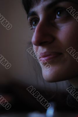 close-up face portrait