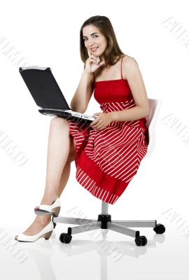 Laptop woman