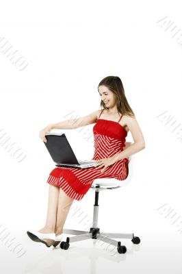 Laptop woman