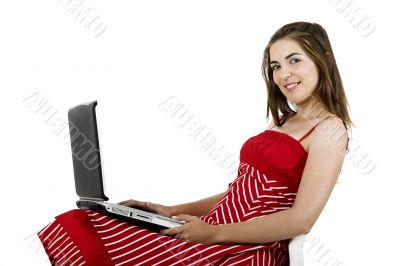 Laptop woman