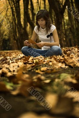 Woman in the park