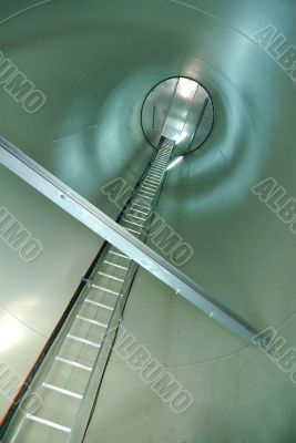 Inside view of a windturbine