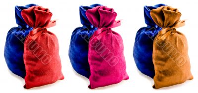 Beautiful multi-coloured sacks