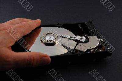 Hard drive interior