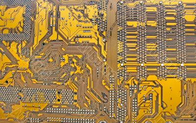 close-up of Computer Circuit Board abstract pattern