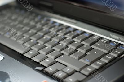 black laptop keyboard