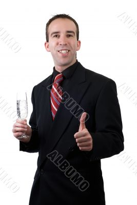 Businessman Celebrating