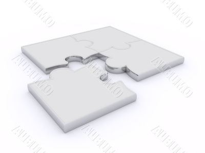 Puzzles on a white background