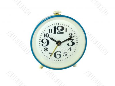 Anciend Alarm Clock isolated on white background