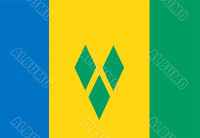 Flag Of Saint Vincent And The Grenadines