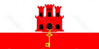 Flag Of Gibraltar