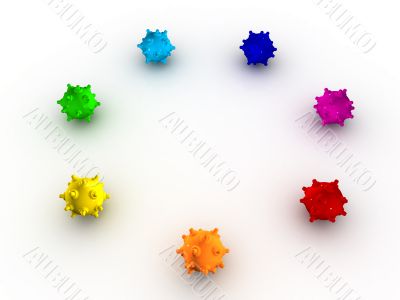 Colored bombs