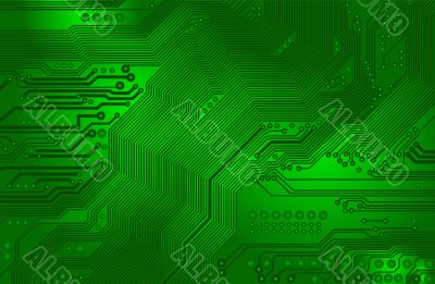 printed circuit - motherboard - vector